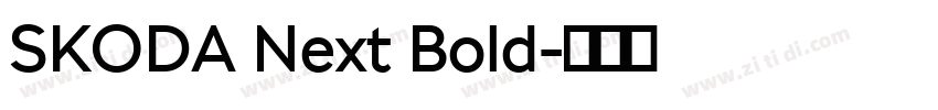 SKODA Next Bold字体转换